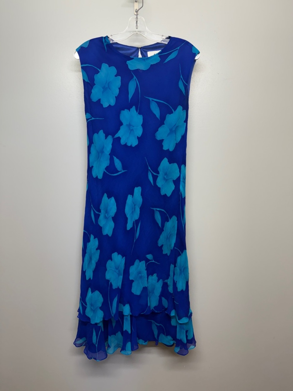 Vintage 90’s Cattiva New York 100% Silk Plus Size Abstract Floral Pattern Dress